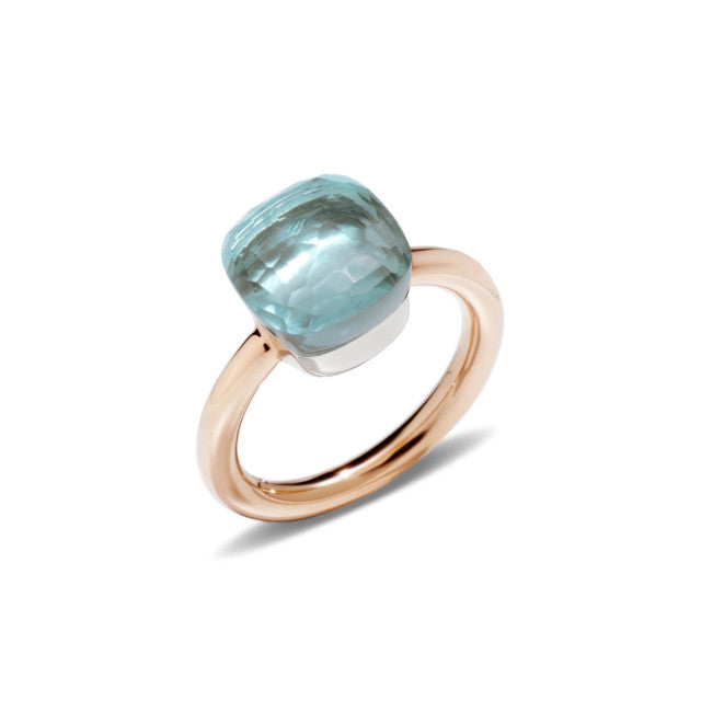 Pomellato - Nudo Ring  - Rosegold 750/- blauer Topas