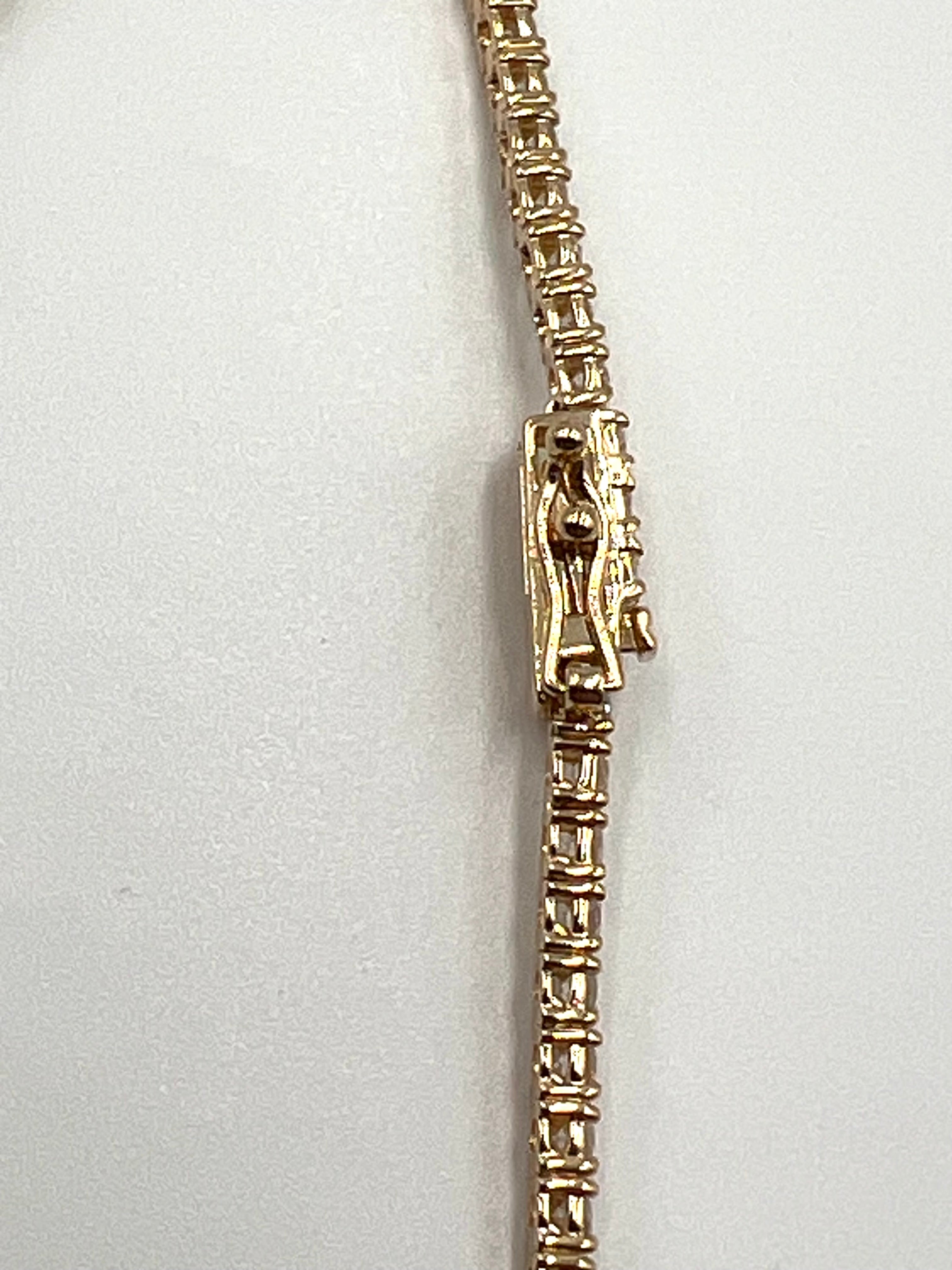 Tennisarmband Rosegold mit Diamanten