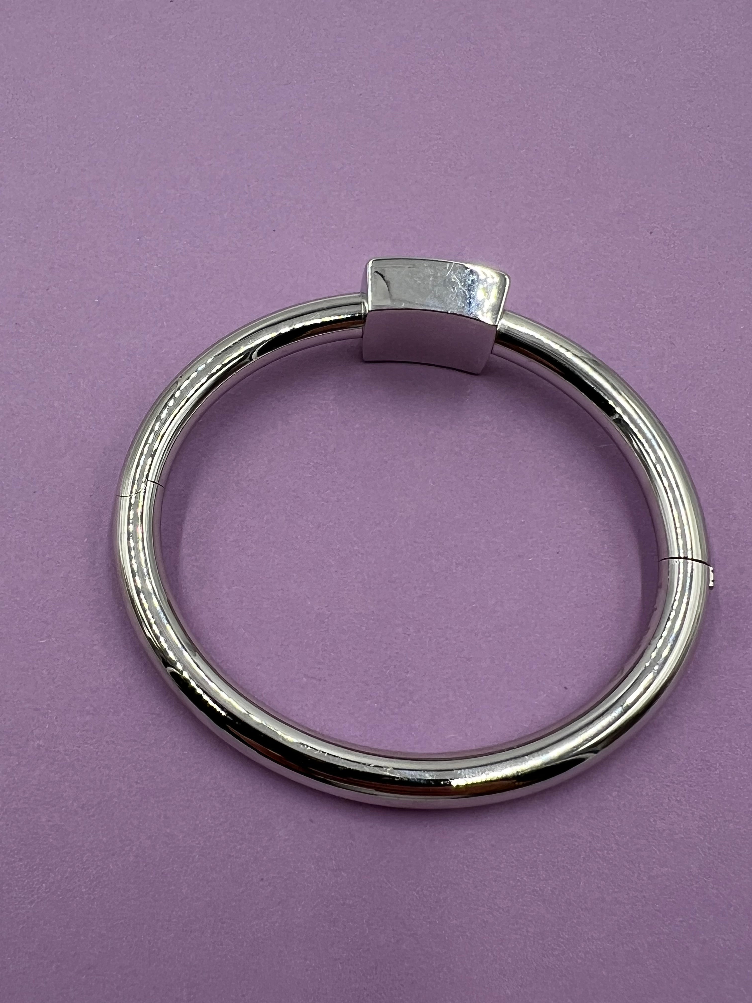 IsabelleFa Armreif aus Weißgold mit rosa Turmalin