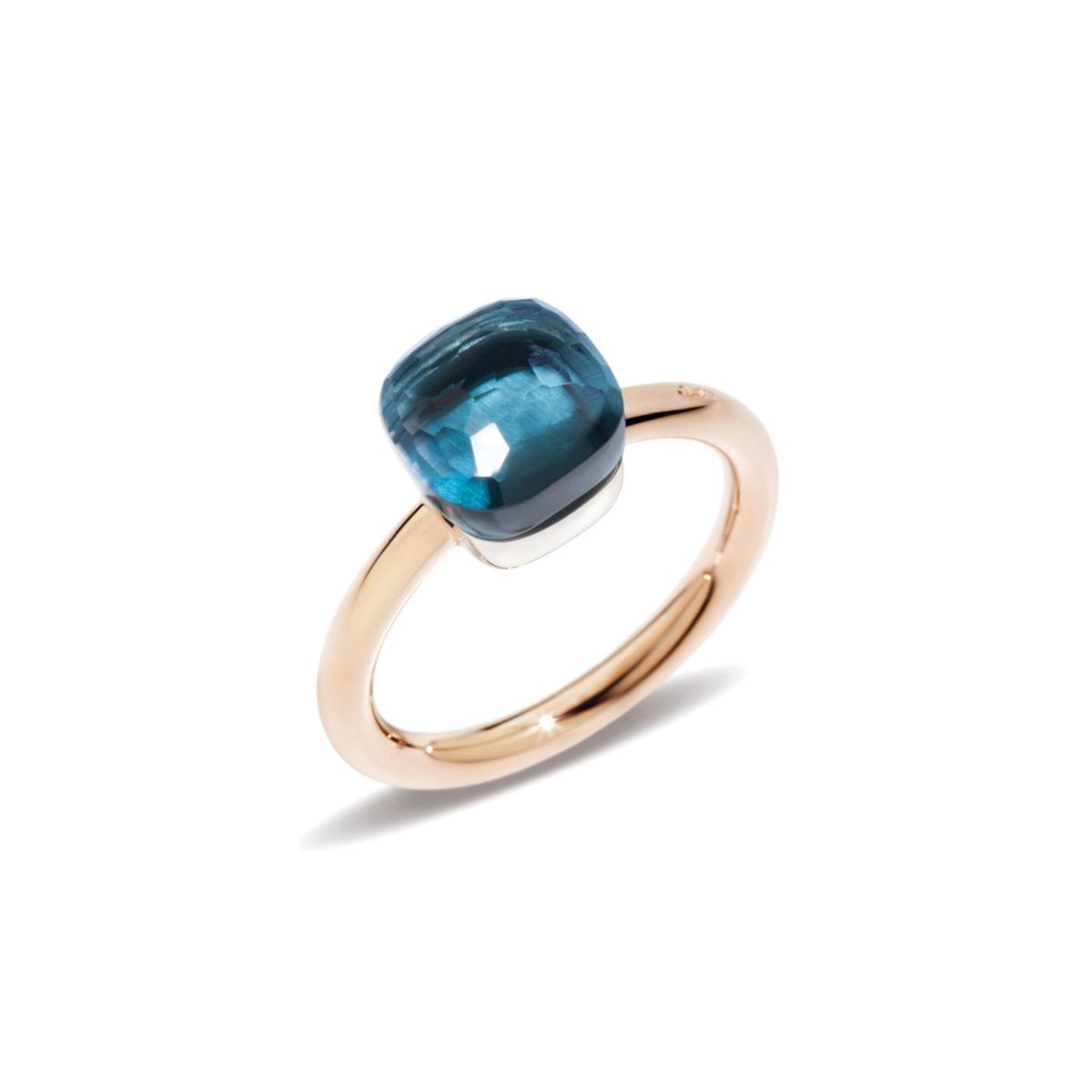 Pomellato - Nudo Ring  - Rosegold 750/- London Blue Topas