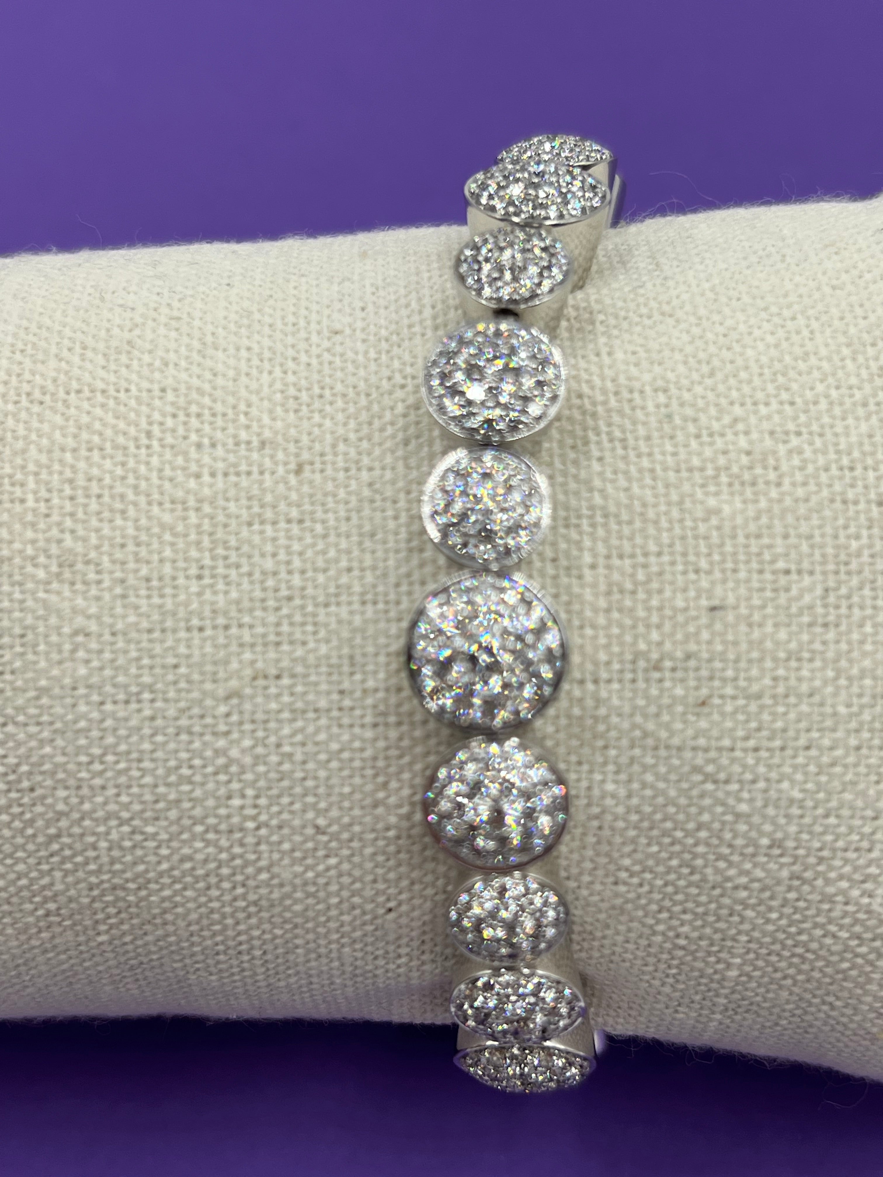 Scheffel Flexarmband Weißgold mit Brillanten