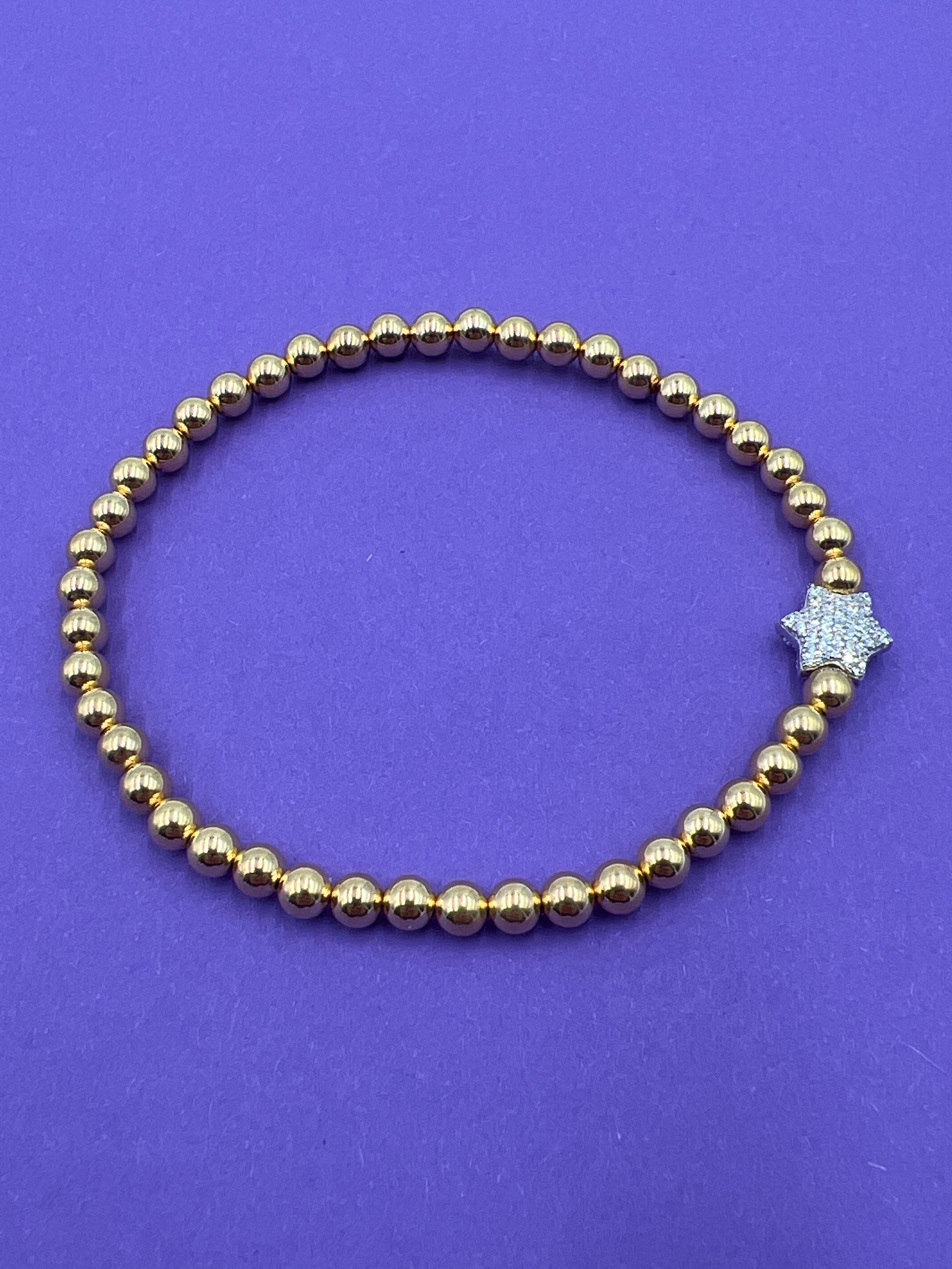 Kugelarmband 925/- Gelbgold Plattiert