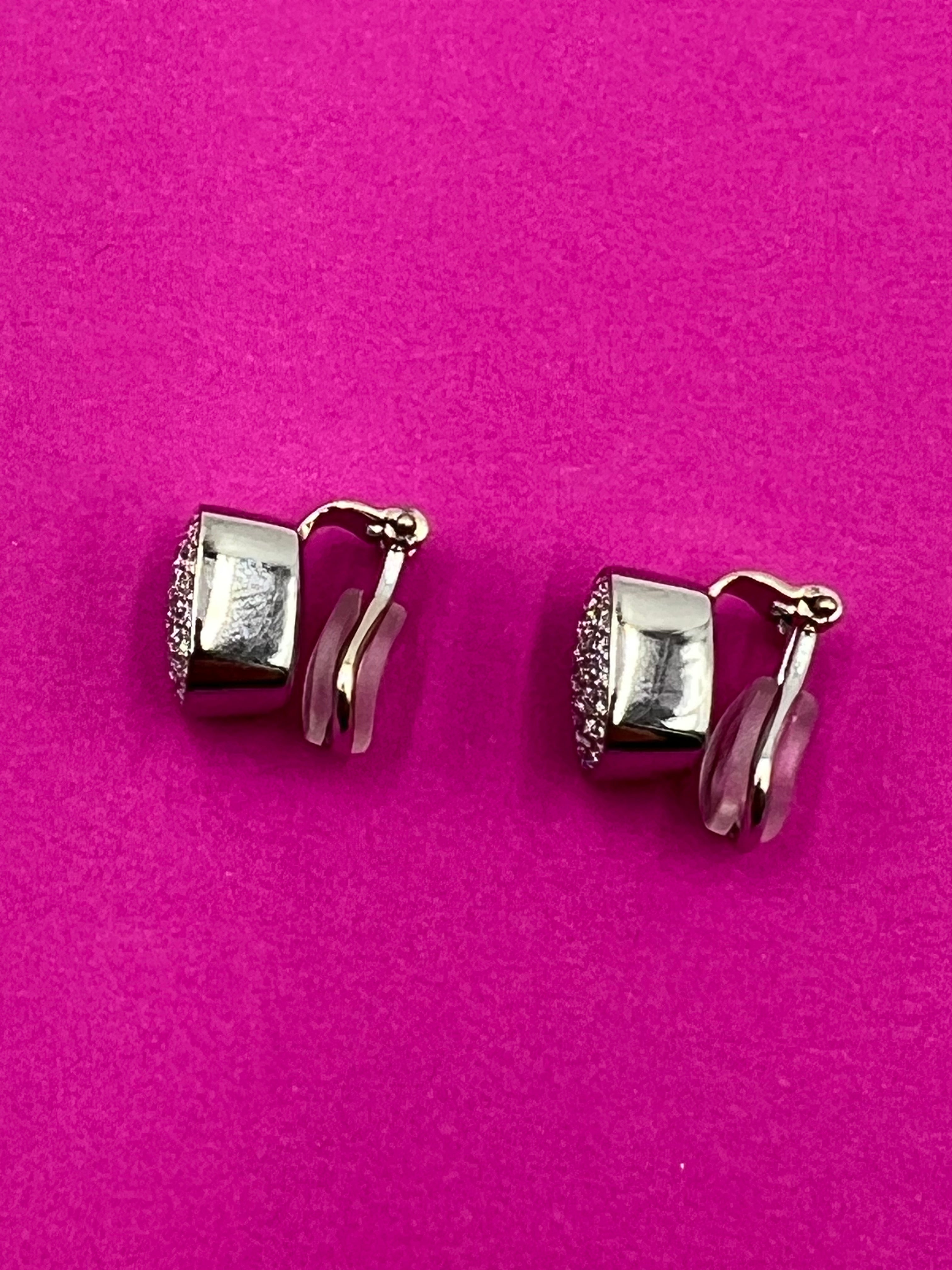 Ohrclips Scheffel aus Platin