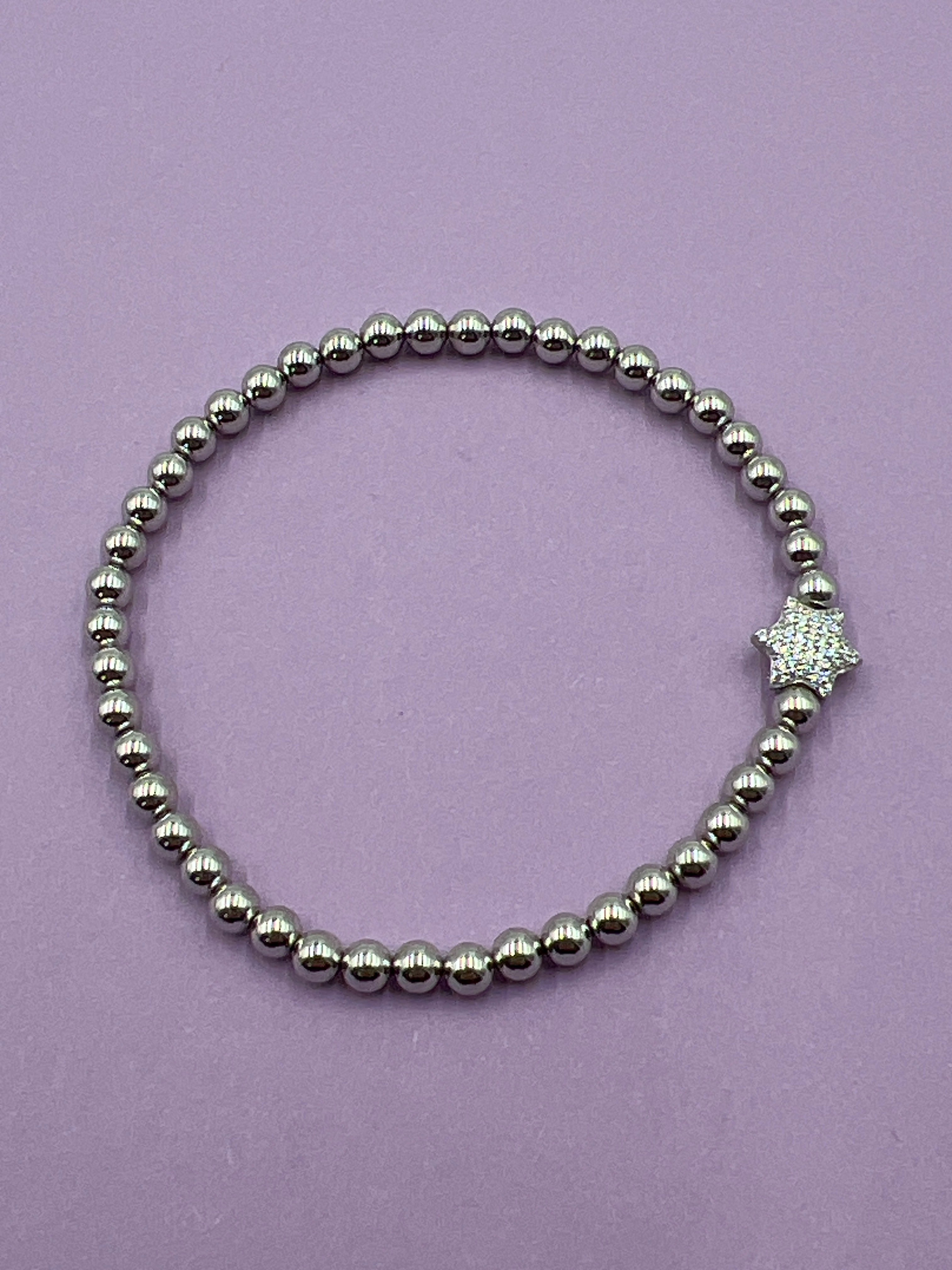 Kugelarmband 925/- Sterlingsilber rhodiniert