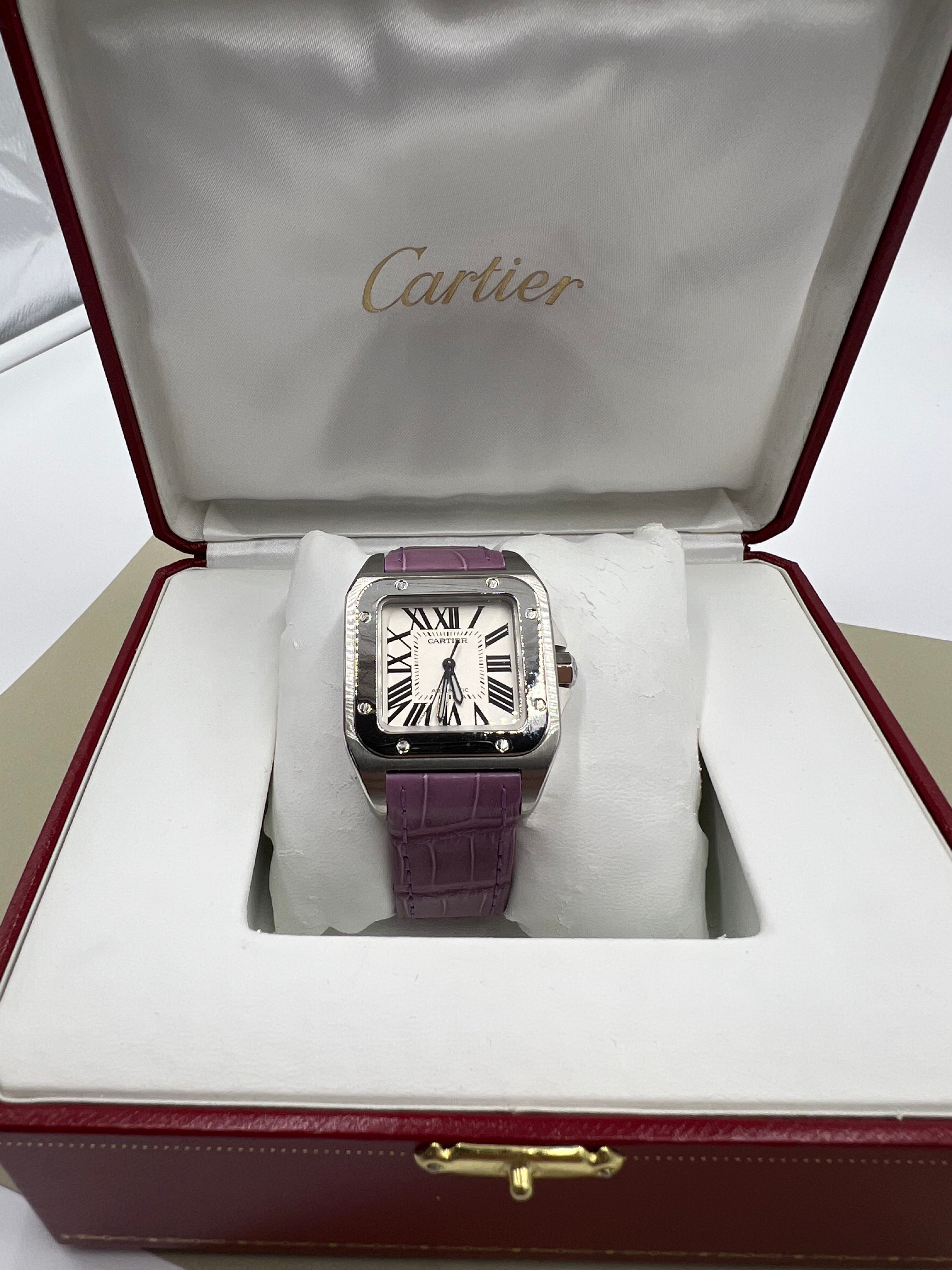 Cartier Santos 100 frisch revidiert Fullset