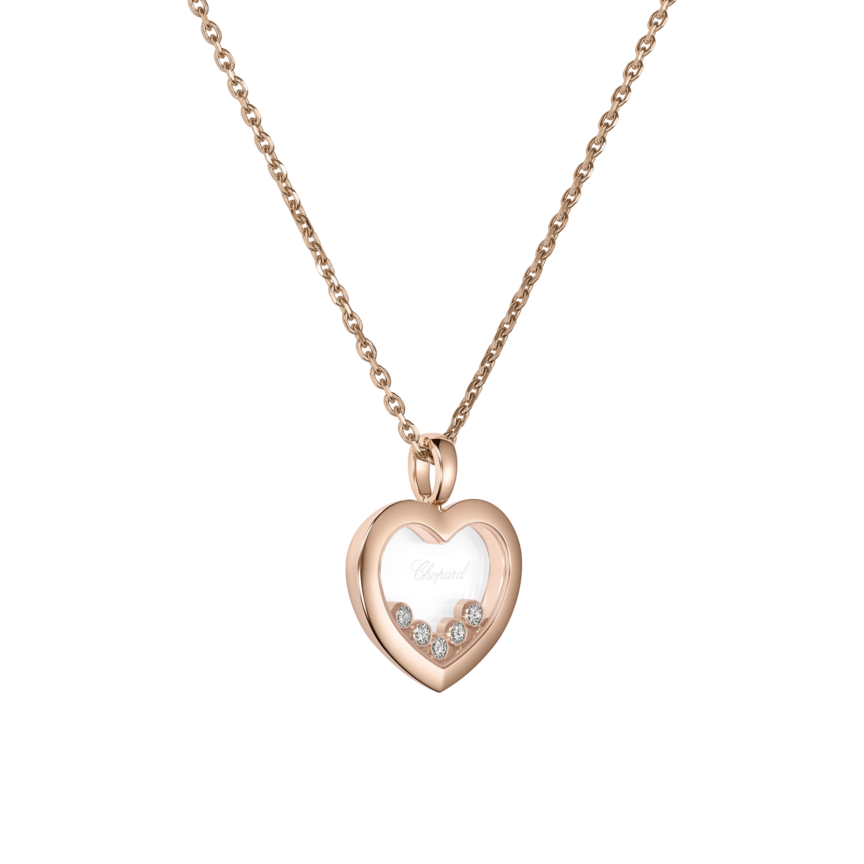 Chopard Happy Diamonds Icons Halskette 80cm Roségold 750/-