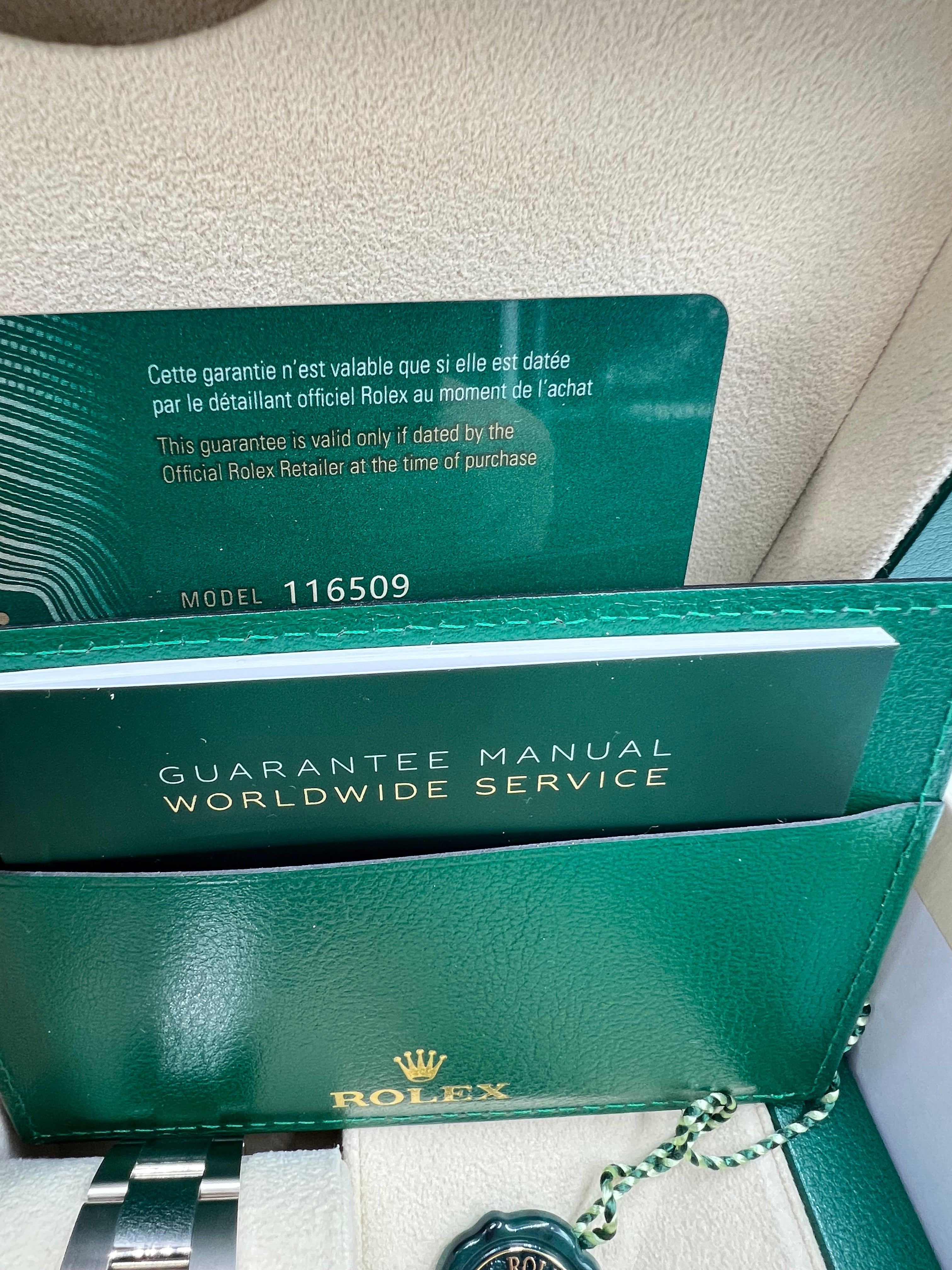 Rolex Daytona Weißgold mit Dia. Ungetragen aus 2024