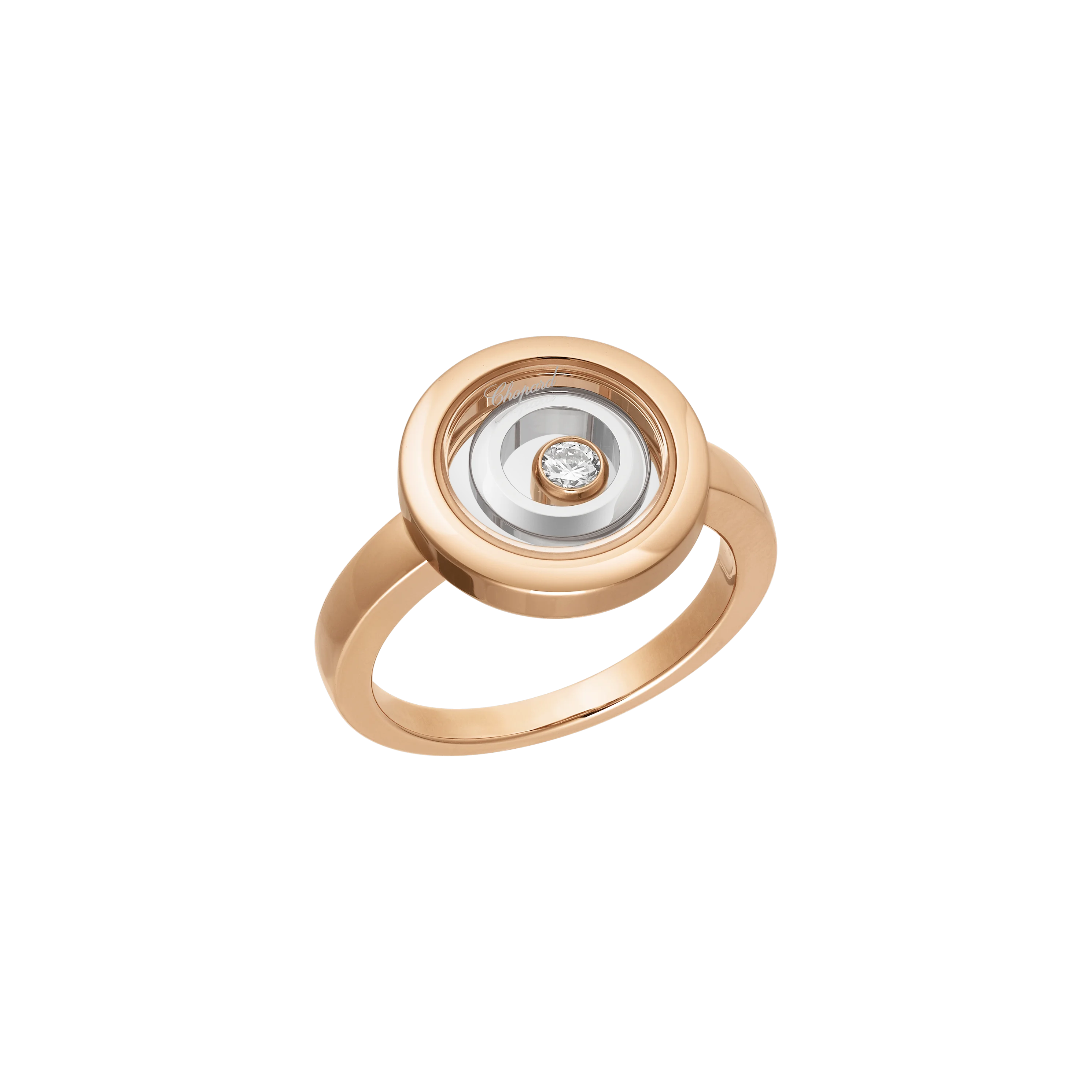 Chopard Happy Spirit Ring Größe 55 - Rose&Weissgold 750/- mit Brilliant