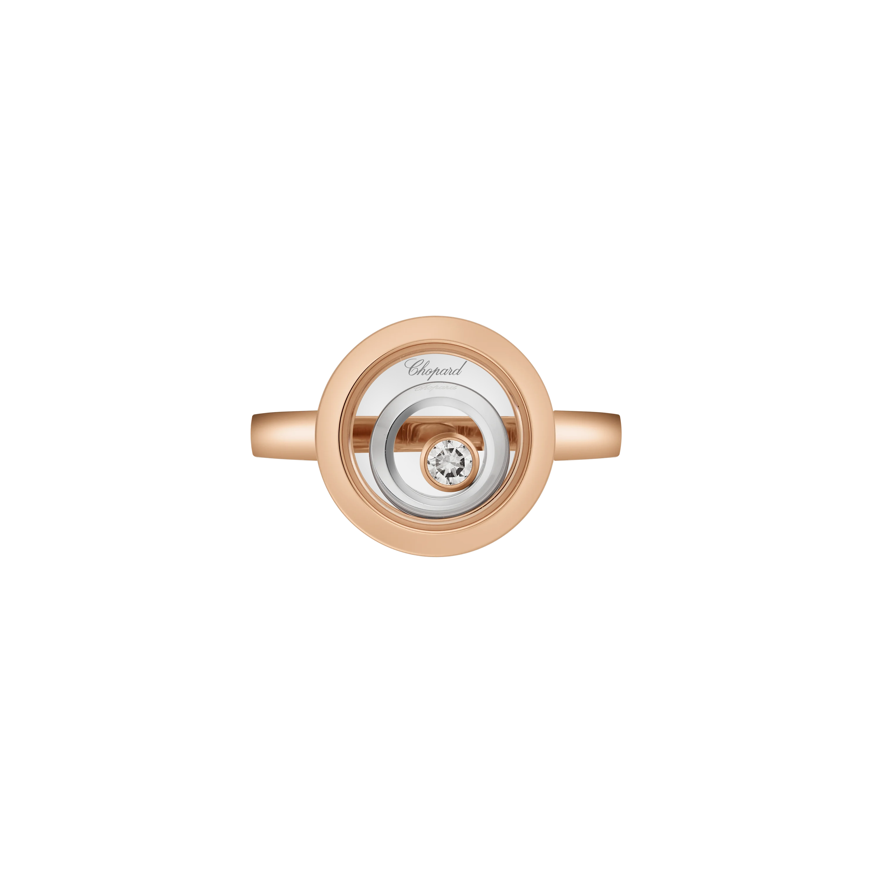 Chopard Happy Spirit Ring Größe 55 - Rose&Weissgold 750/- mit Brilliant