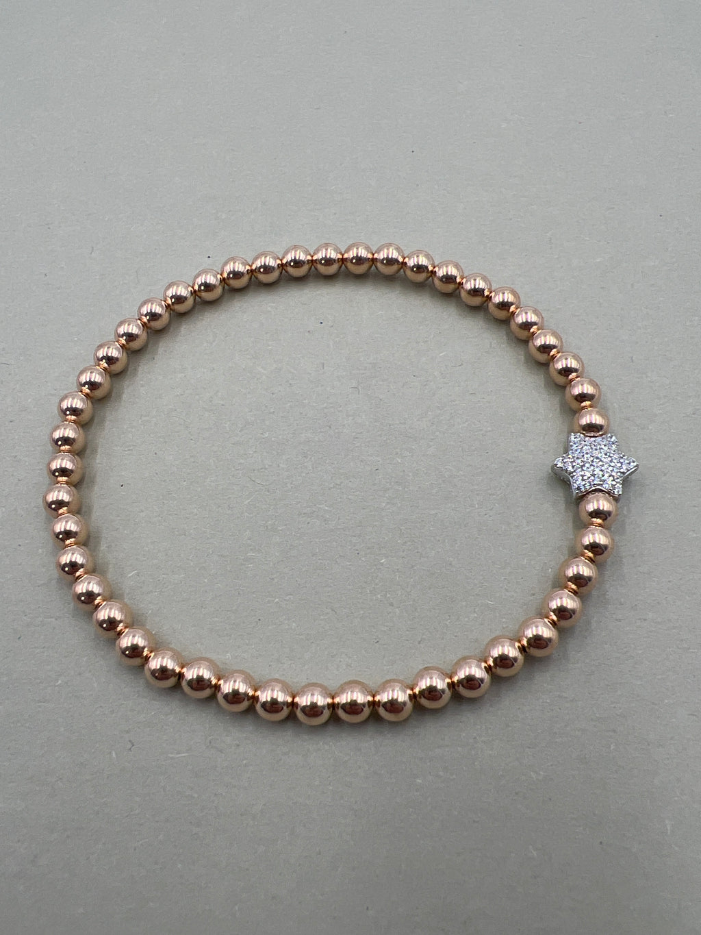 Kugelarmband 925/- Rosegold Plattiert