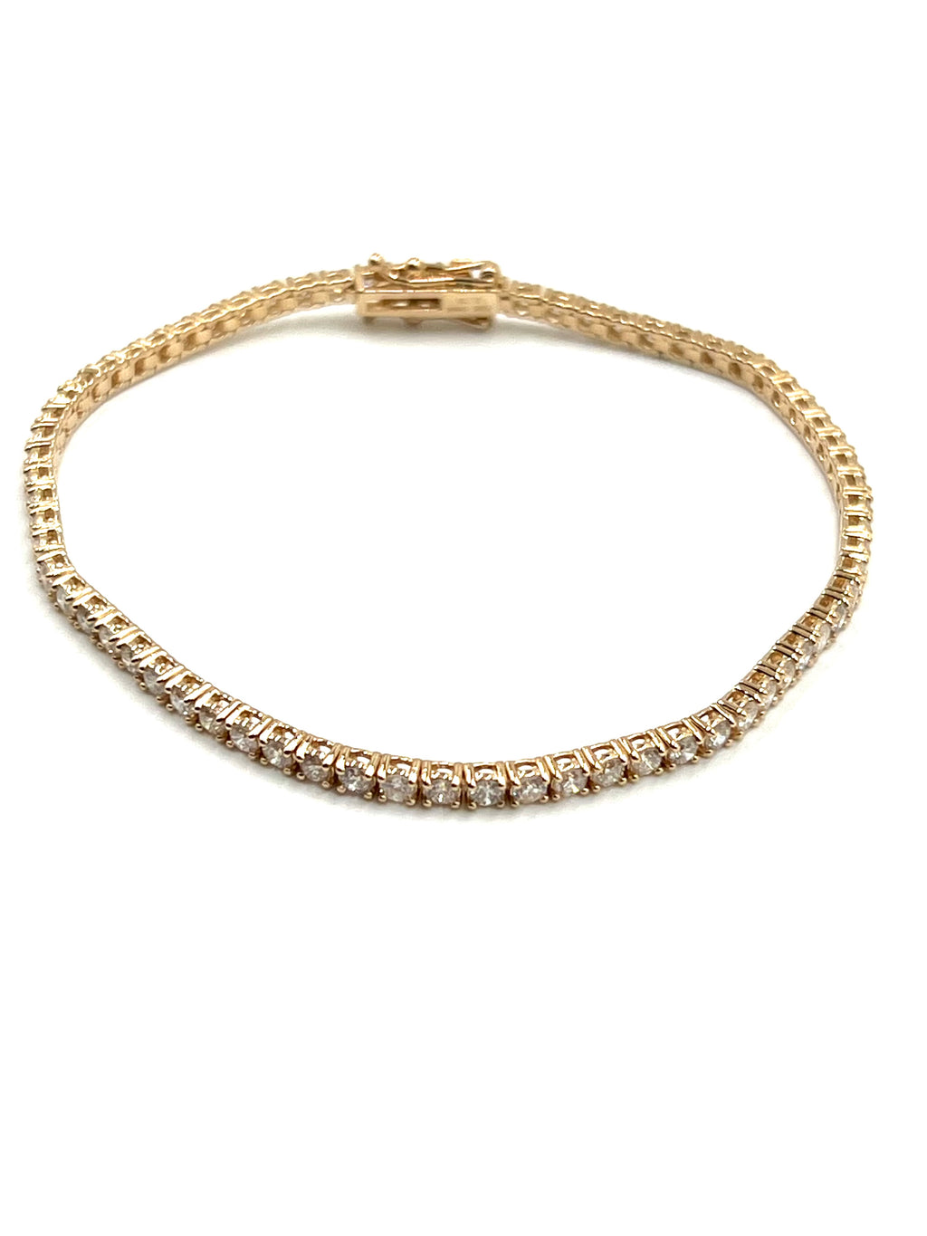 Tennisarmband Rosegold mit Diamanten