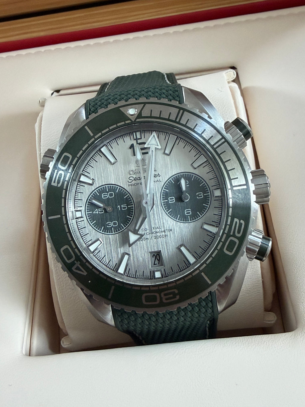 Omega Seamaster Planet Ocean Chronograph ungetragen
