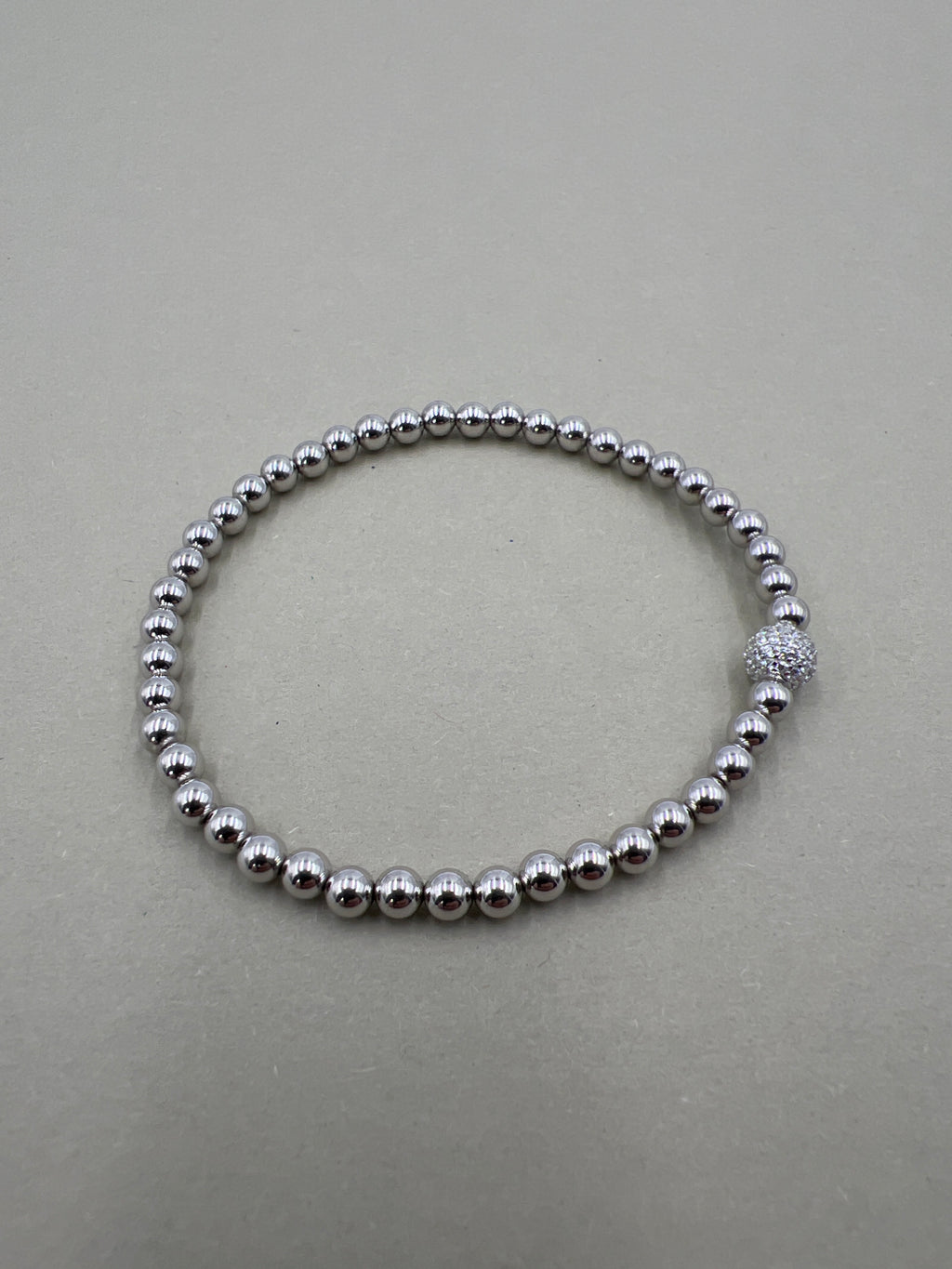 Kugelarmband 925/- Sterlingsilber rhodiniert
