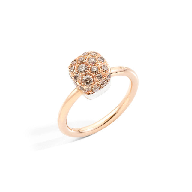 Nudo Solitaire Ring - Rosegold 750/- - Brillianten