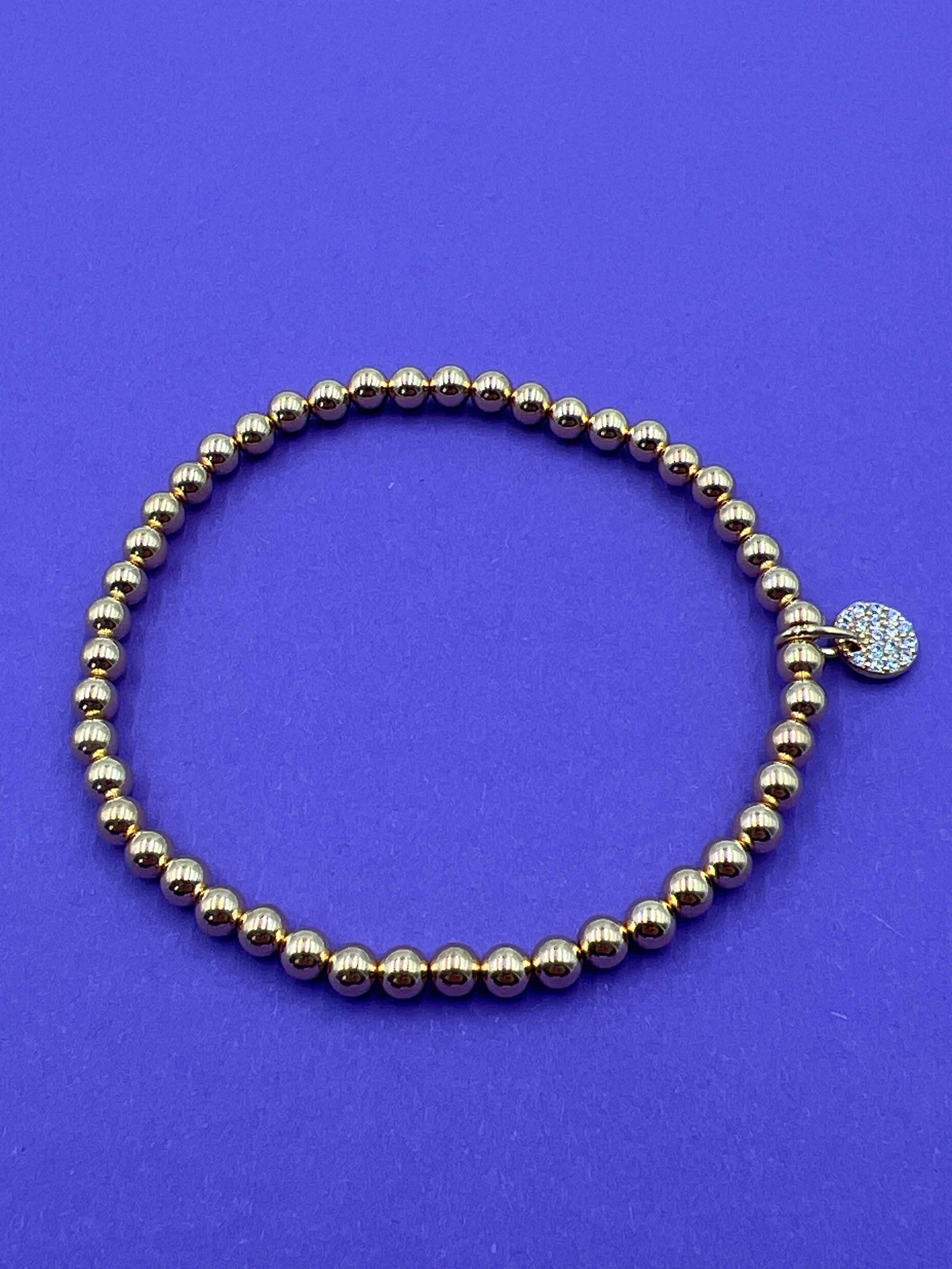 Kugelarmband 925/- Gelbgold Plattiert