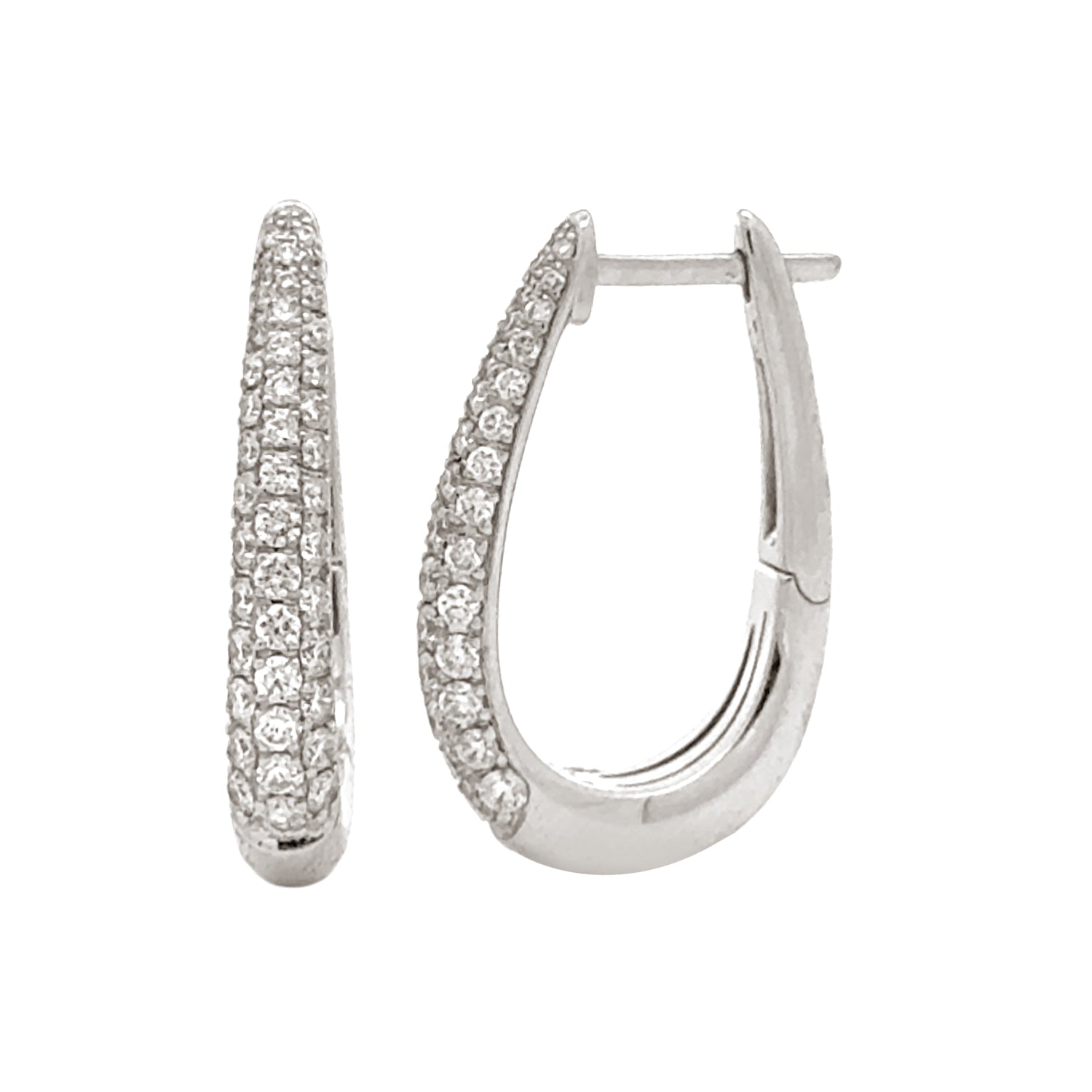 Ohrringe Weissgold 750/- mit Diamanten