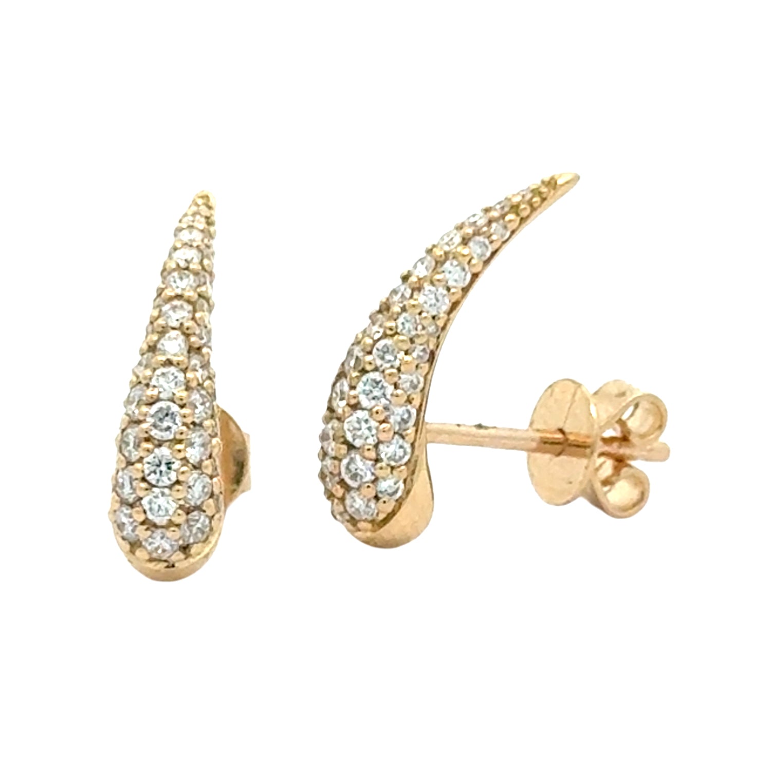 Iconic- Ohrringe Gelbgold 750/- mit Diamanten