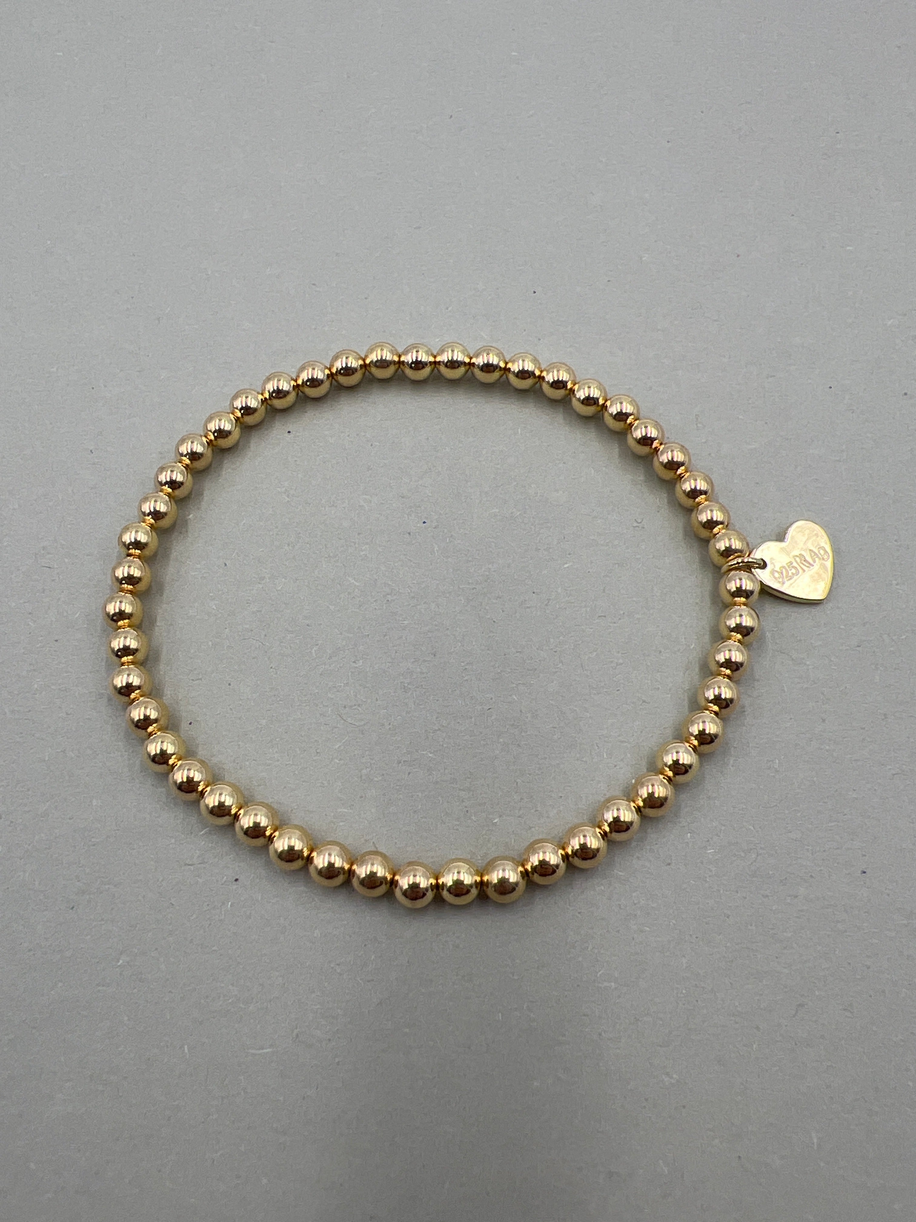 Kugelarmband 925/-Gelbgold Plattiert
