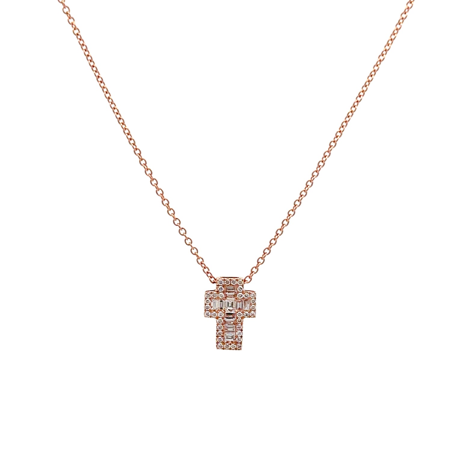 Glamour - Halskette Rosegold 750/- mit Diamanten