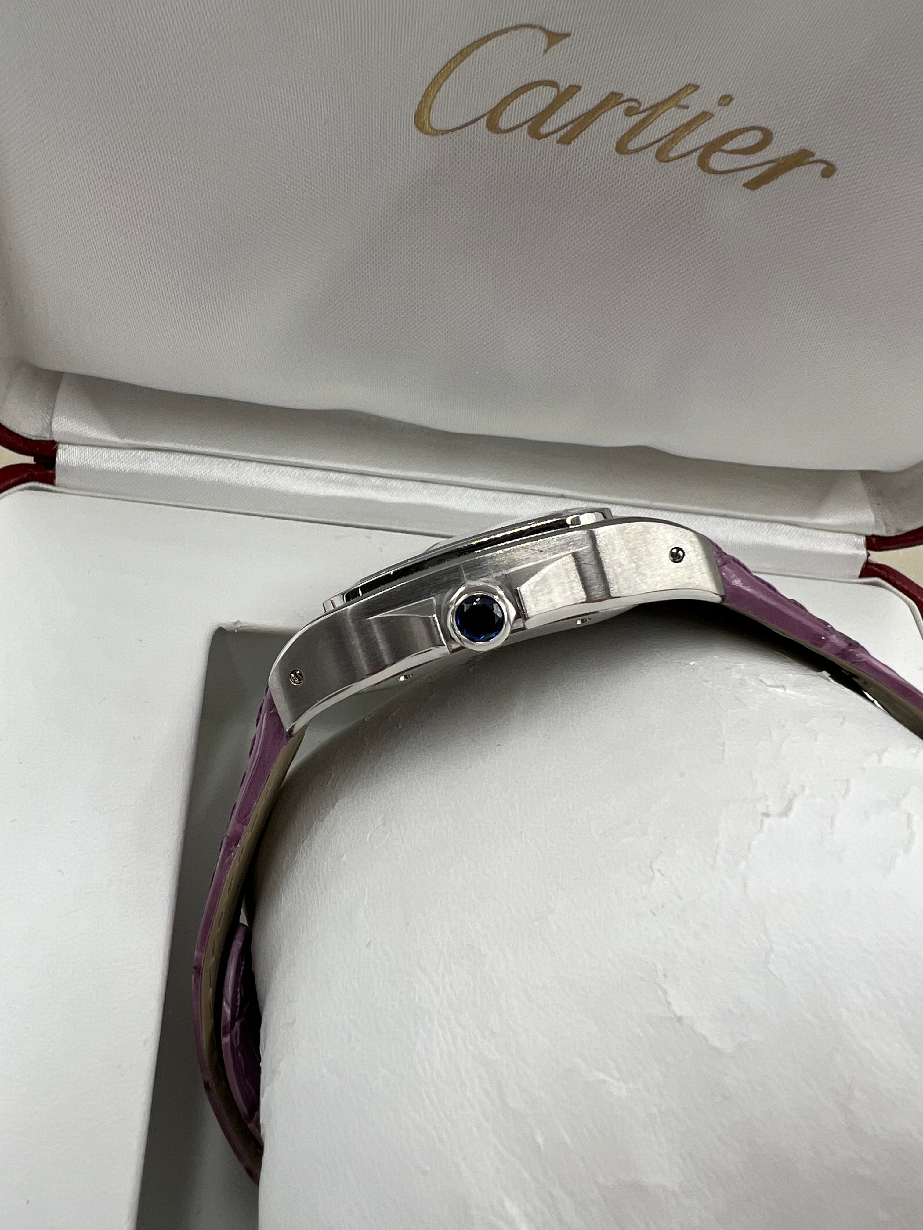 Cartier Santos 100 frisch revidiert Fullset