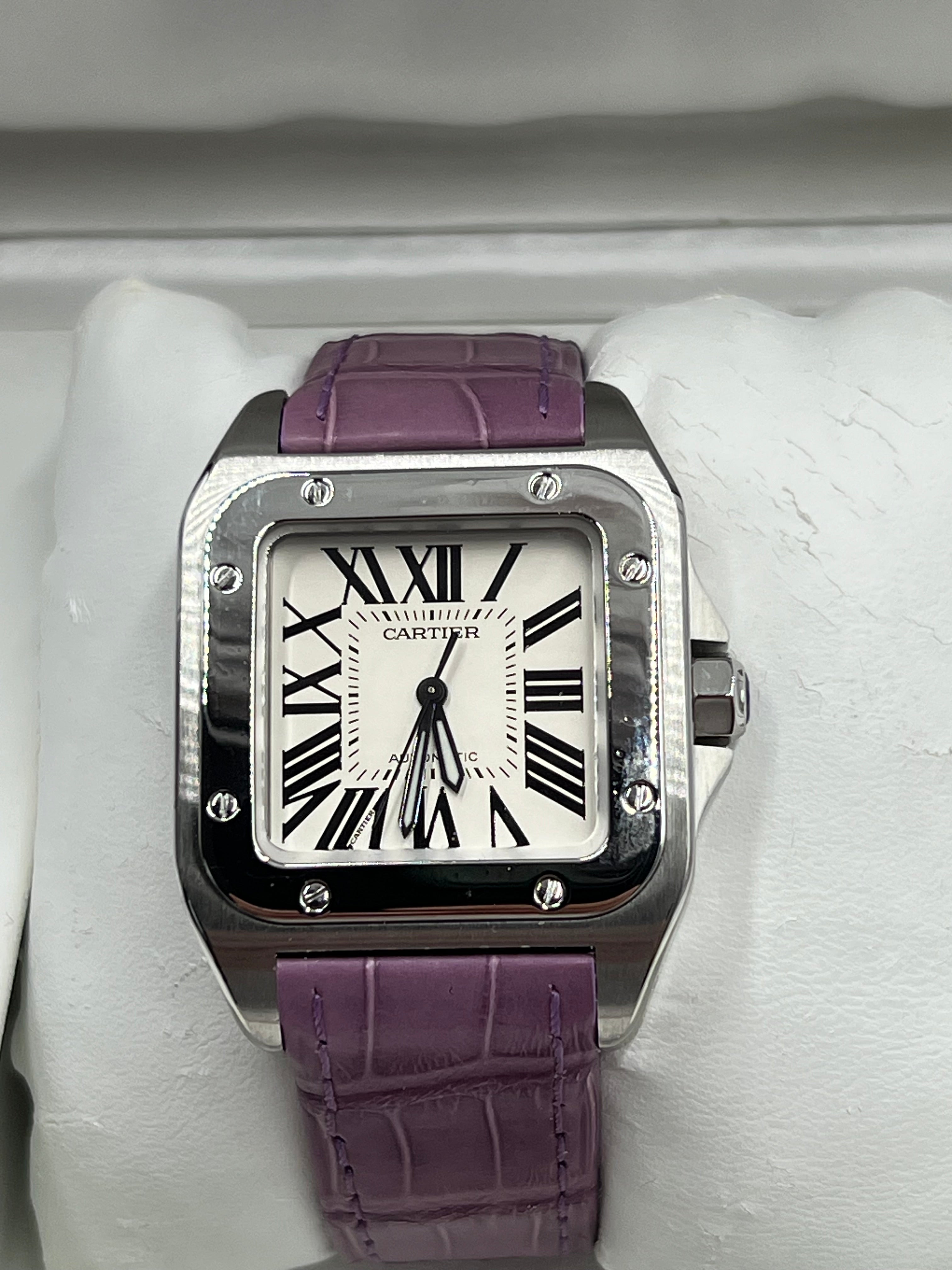Cartier Santos 100 frisch revidiert Fullset