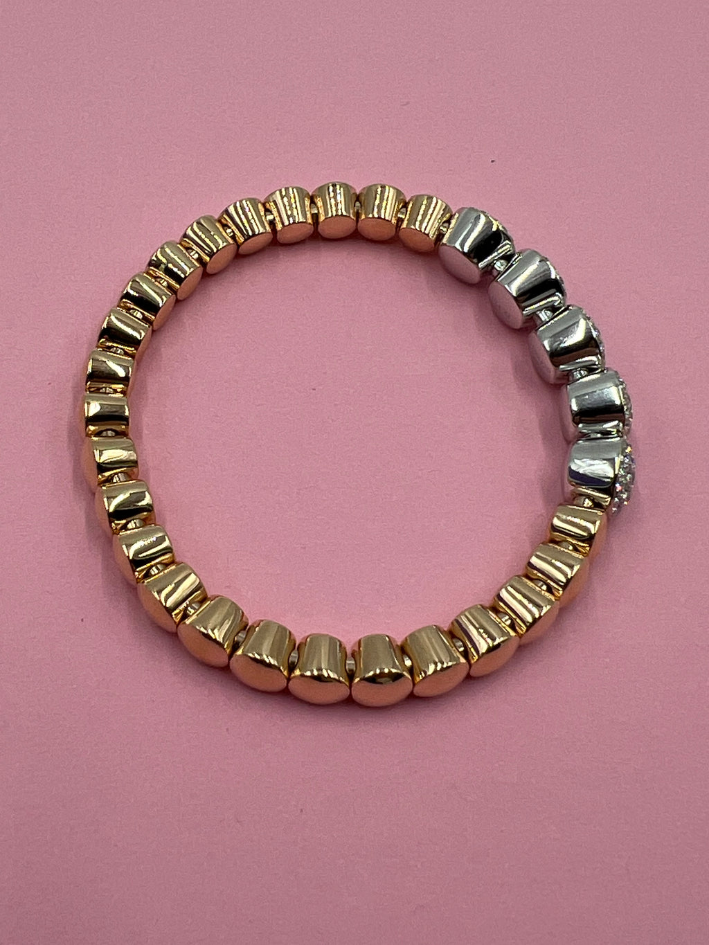 Scheffel Flexarmband in Rosegold mit Brillanten