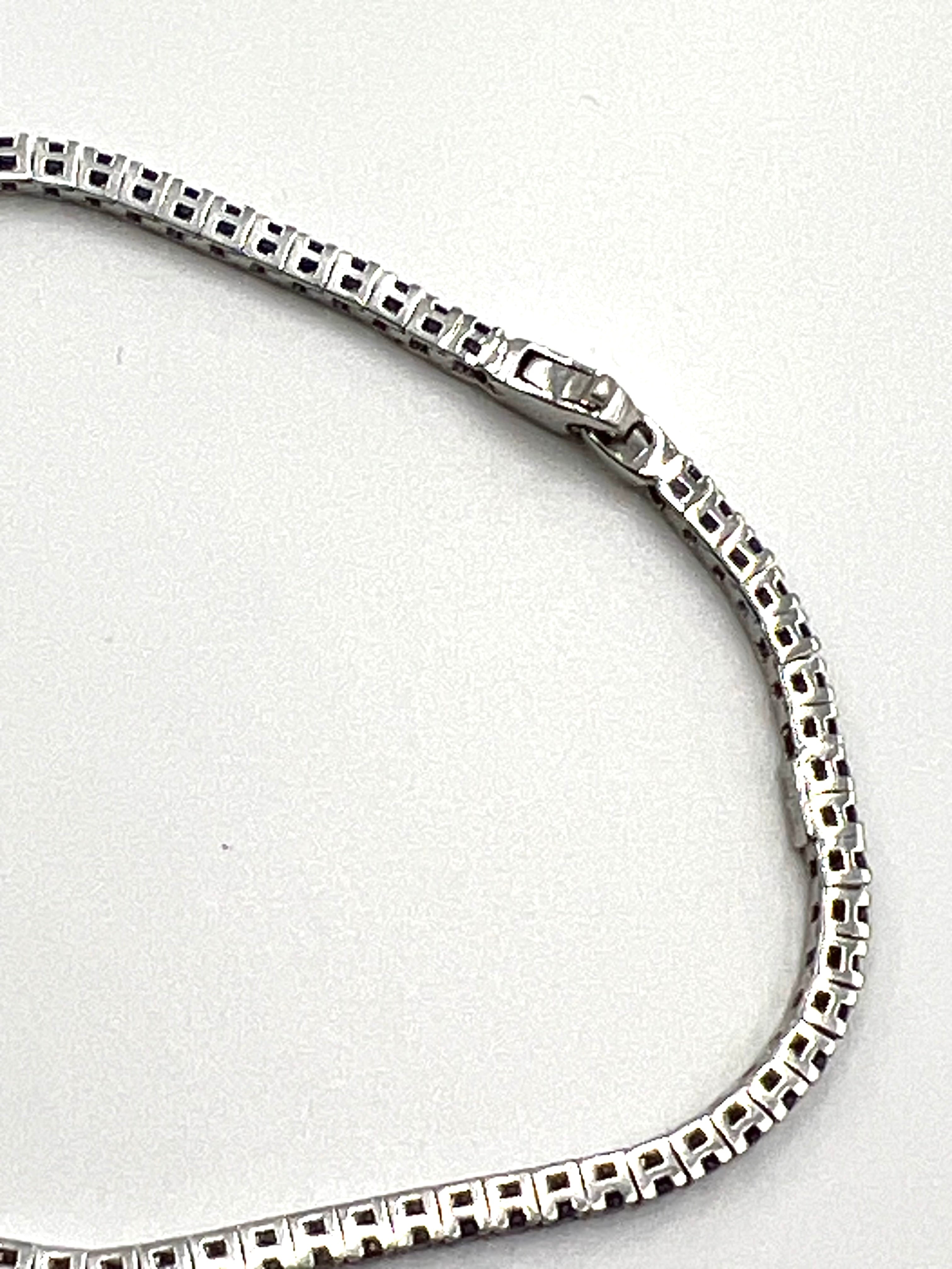 Armband in Weißgold 750/- mit Saphiren