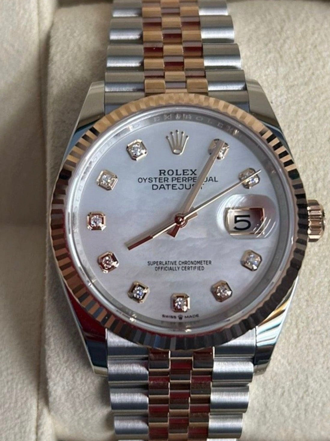 Rolex Datejust 36mm MOP Dial ungetragen