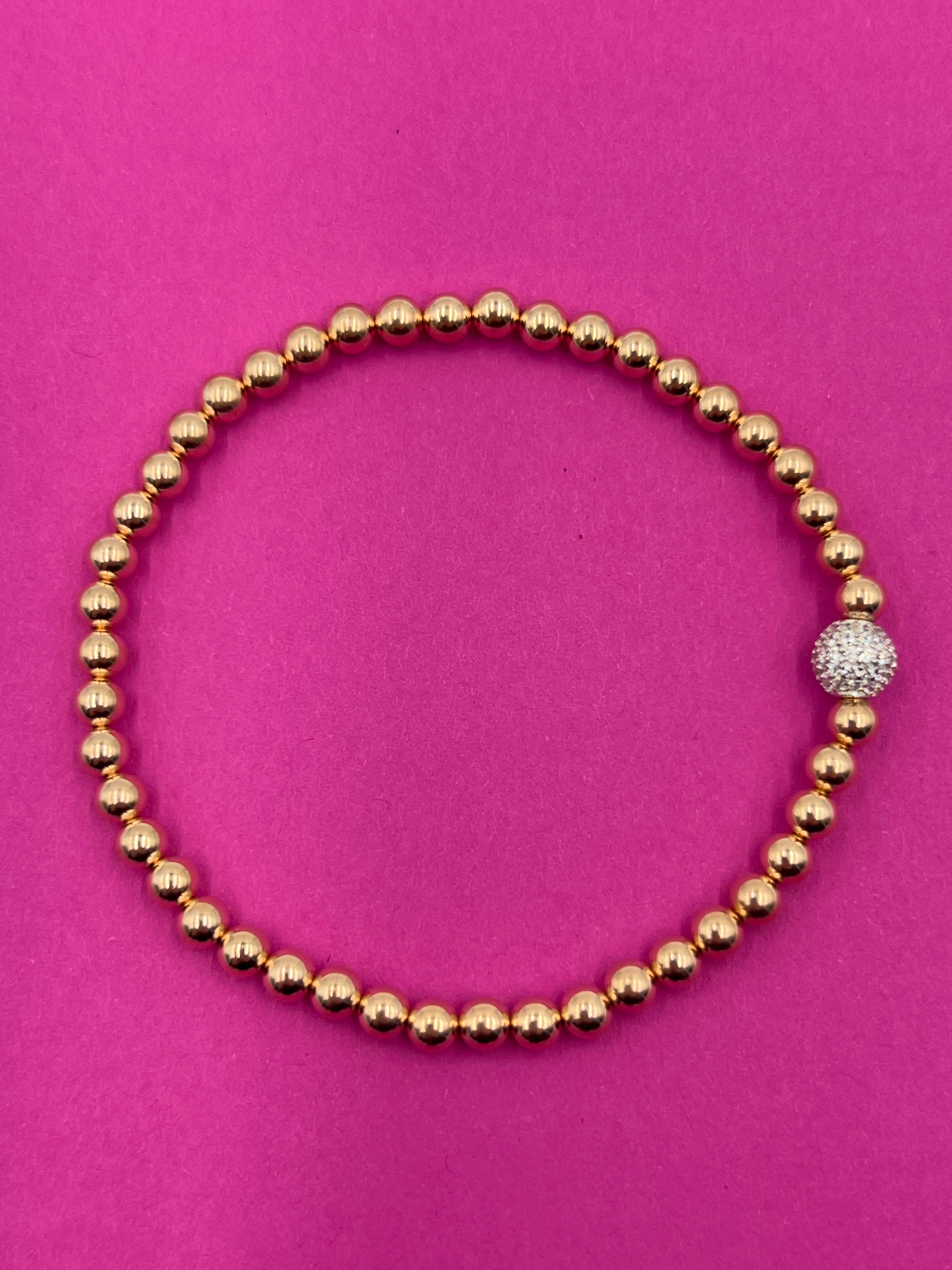 Kugelarmband 925/- Rosegold Plattiert