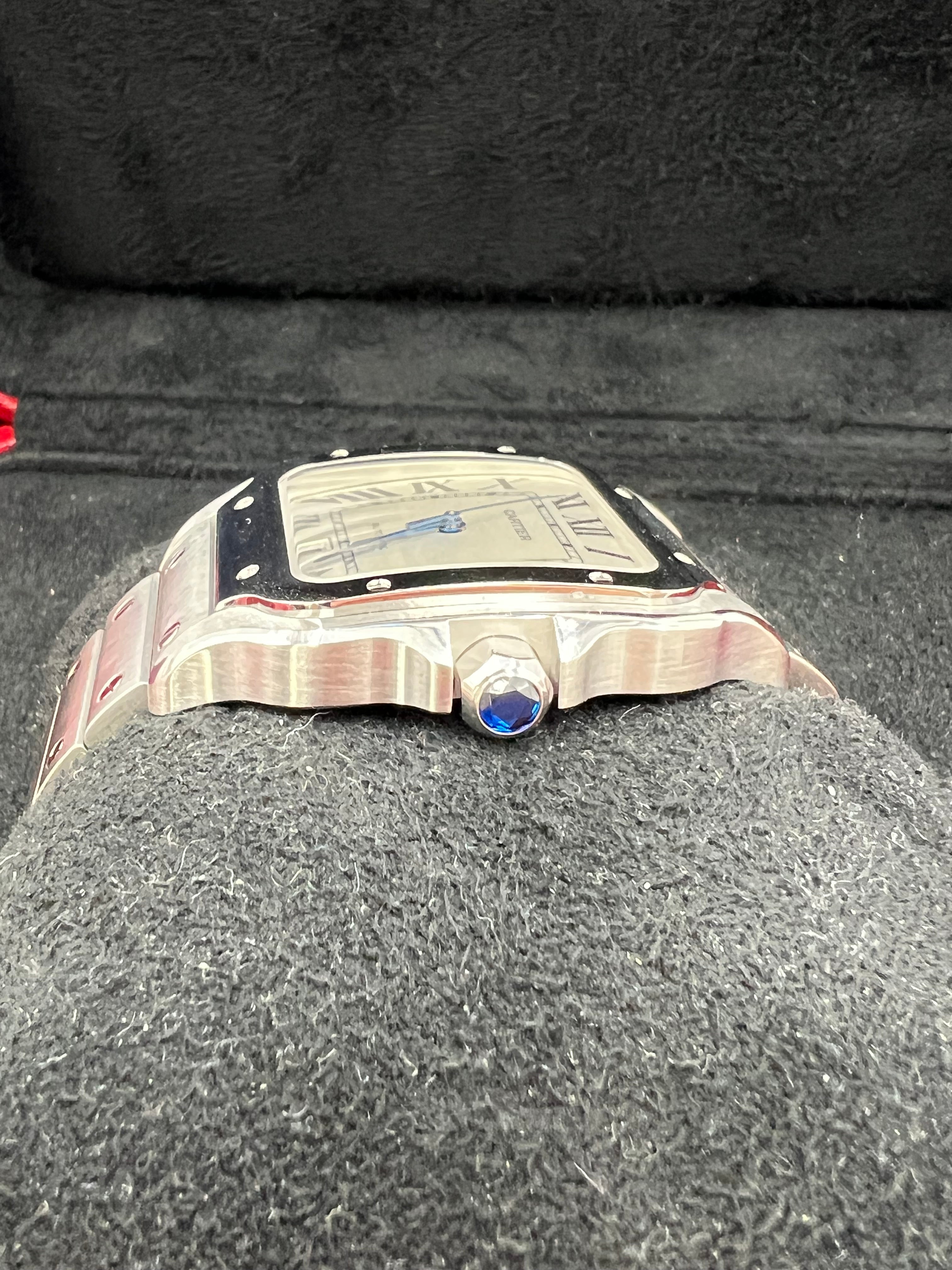 Cartier Santos Top Zustand mit 2 Extra Bändern