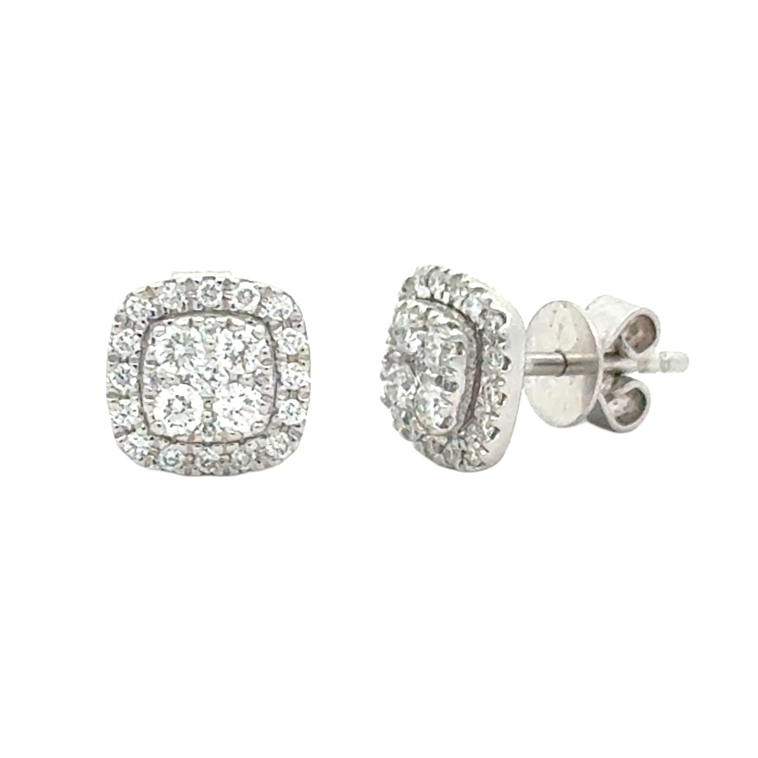 Illusion - Ohrringe Weissgold 750/- mit Diamanten