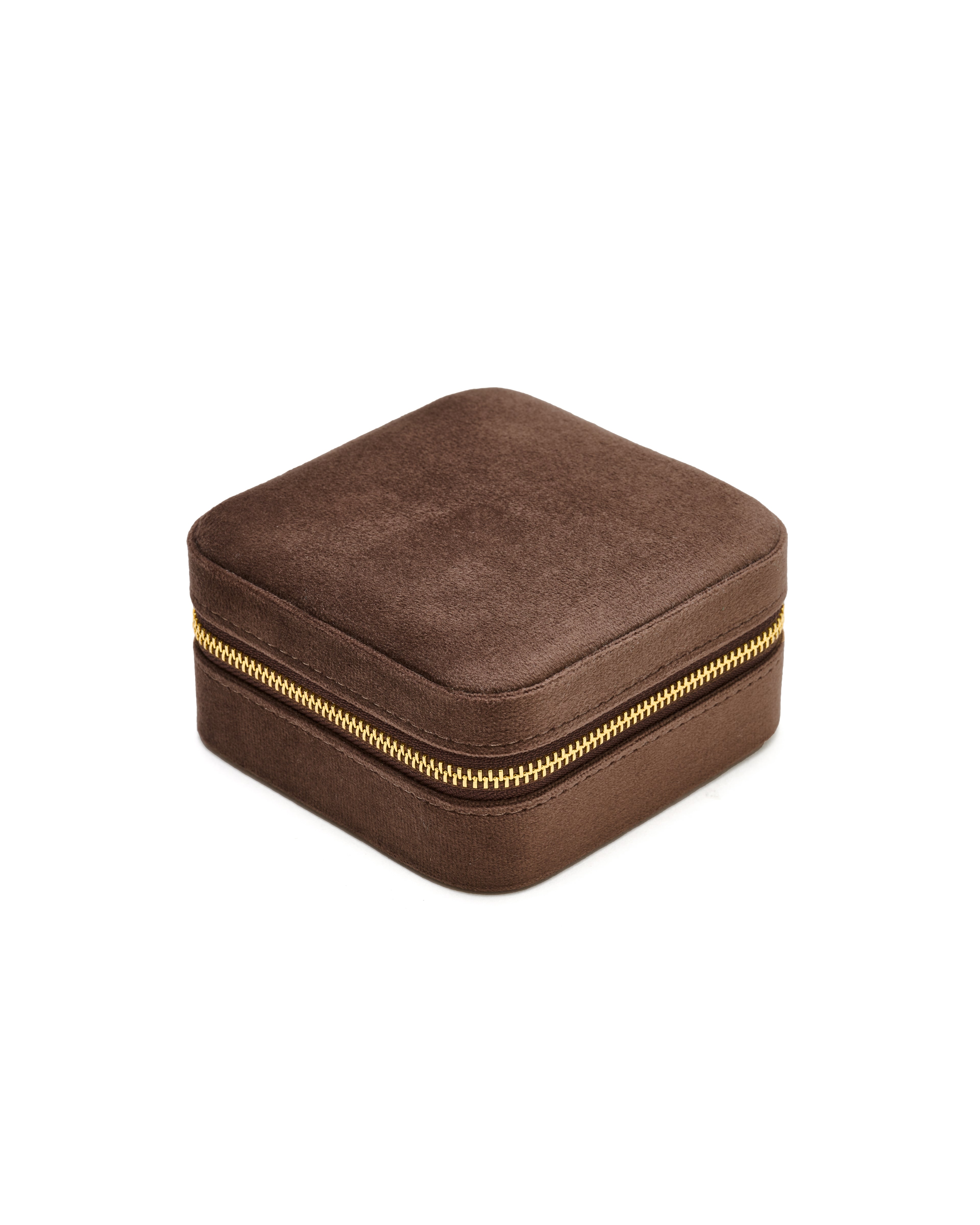Crizzi Samt Schmuckkästchen - col. cocoa