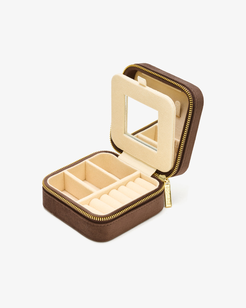 Crizzi Samt Schmuckkästchen - col. cocoa