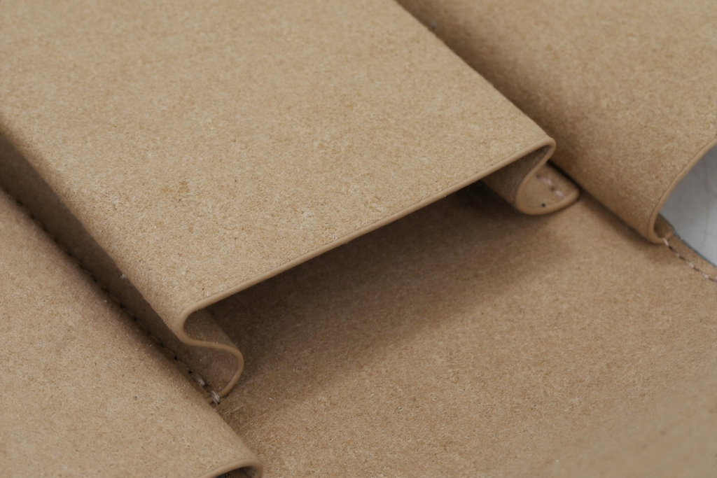 Hellblaue Leder Pouch / Tasche