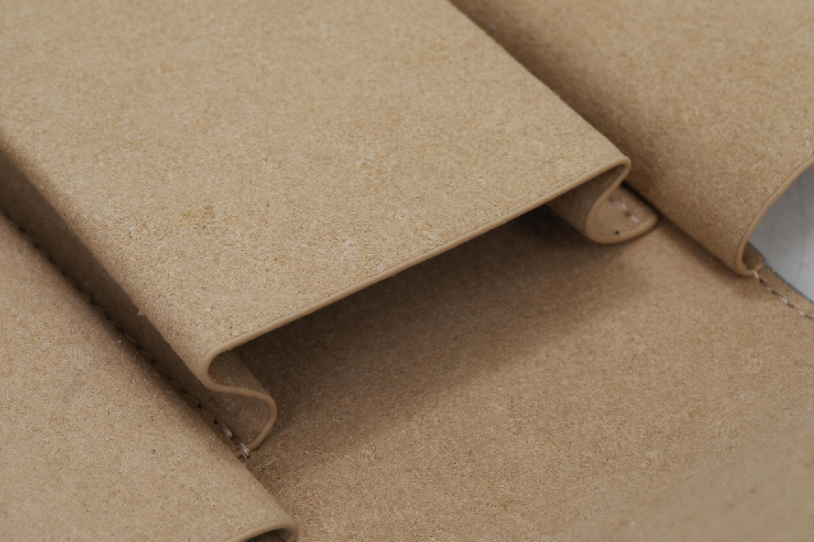 Braune Leder Pouch / Tasche