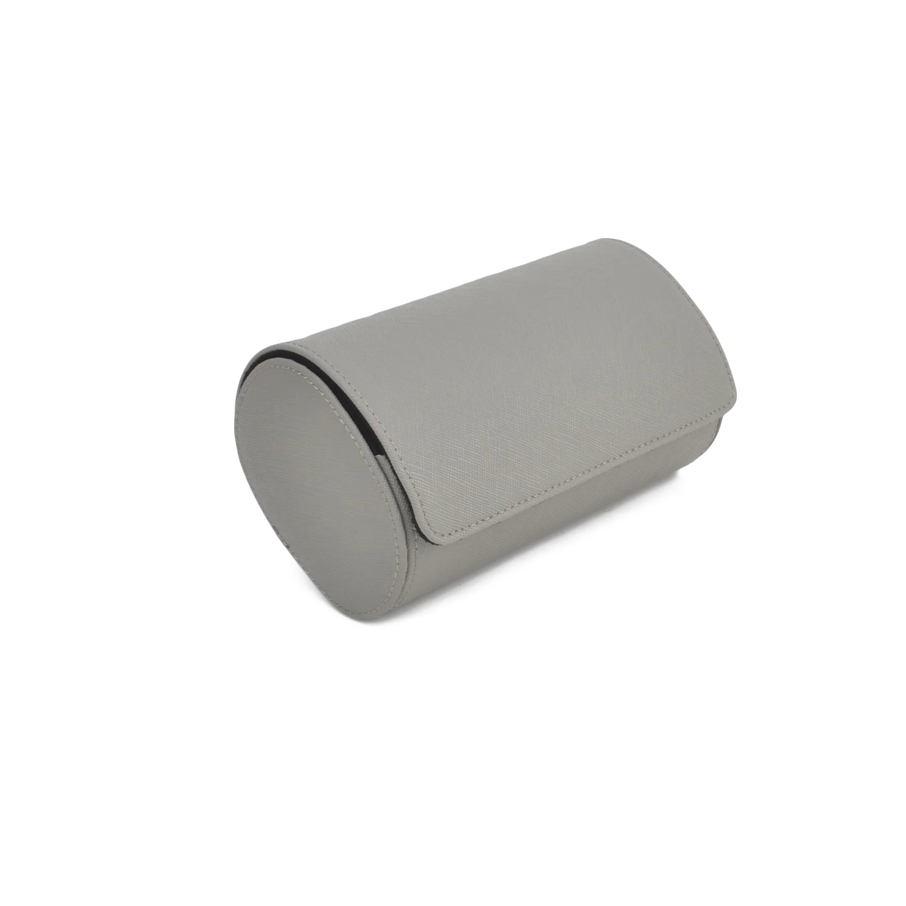 Graue Saffiano Leder 2er Uhrenrolle