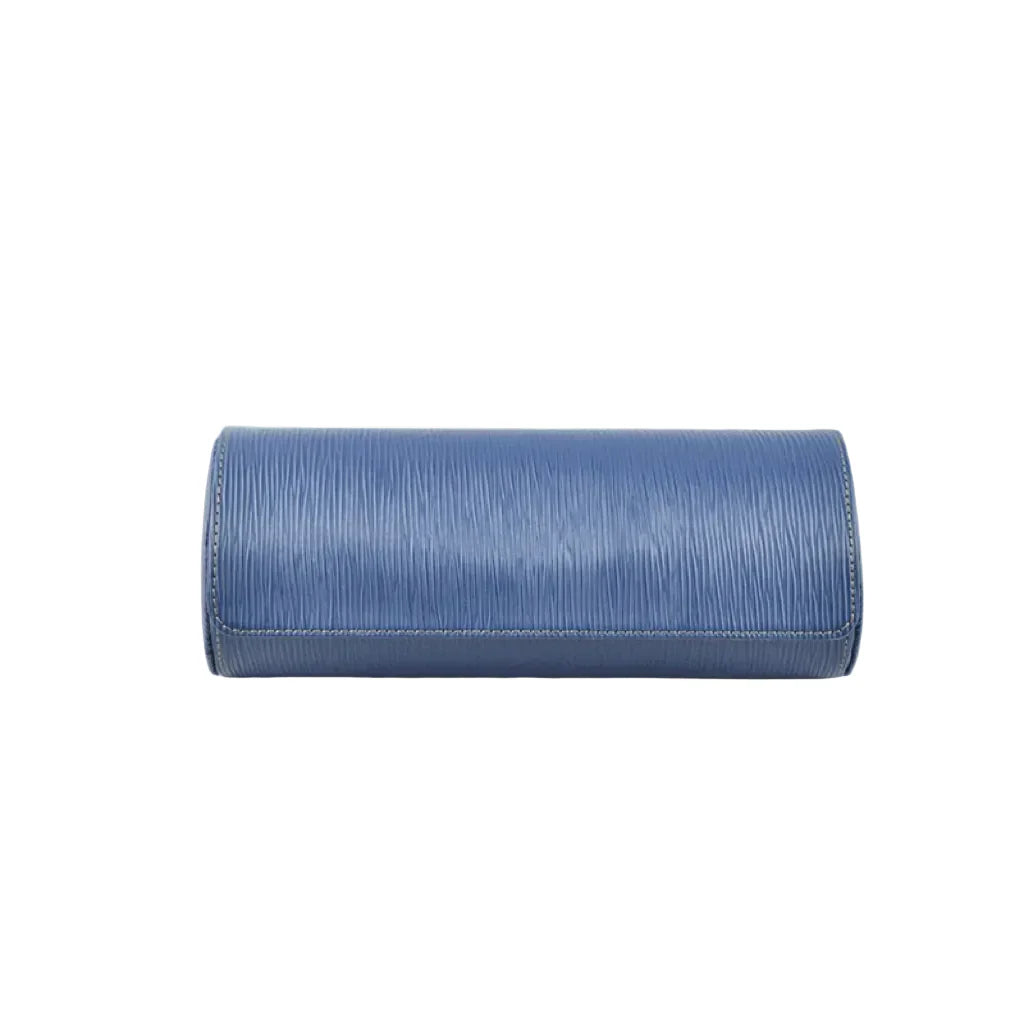 Blaue Epi-Saffiano-Leder Uhrenrolle